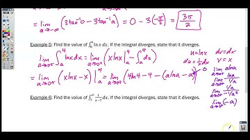 Section 6-13 Video 2- Evaluating Improper Integrals