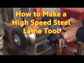 How to Grind a Metal Lathe Turning and Facing Tool by Hand Old School