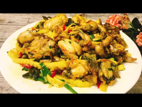 Video Cách Làm ẾCH XÀO MĂNG TRÚC Thơm Ngon, Măng Chua Giòn... - youtube