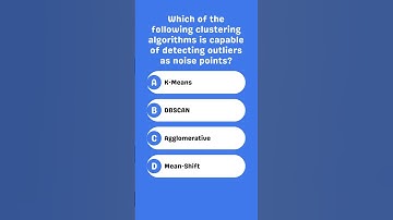 Which clustering algorithm detects outliers?