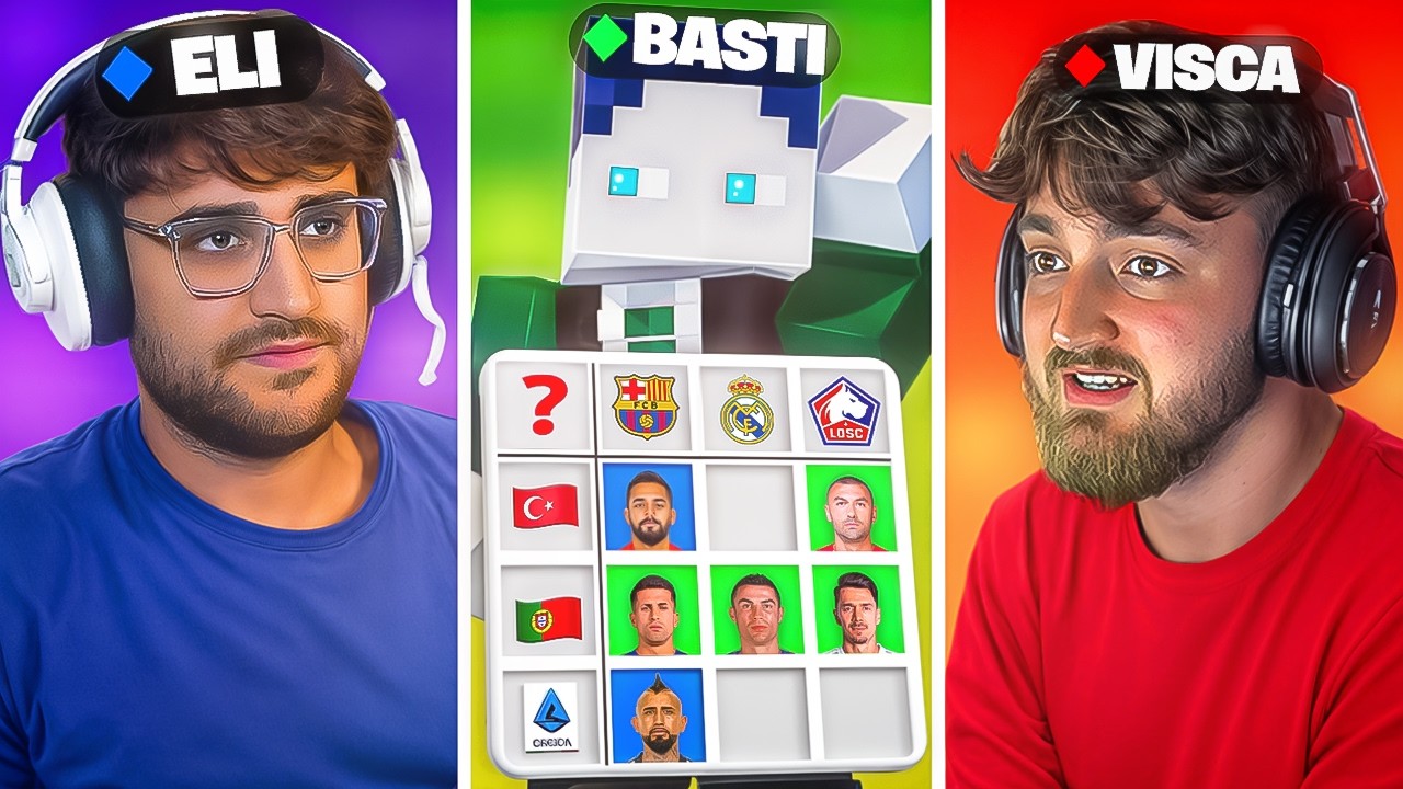 FUSSBALL TIC TAC TOE ⚽️❌ mit BastiGHG, Eli, Willy, Sidney & ViscaBarca