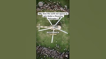 Does the Earth Spin Under a Hovering Helicopter? Explained #scienceexplained #physics  #space #facts