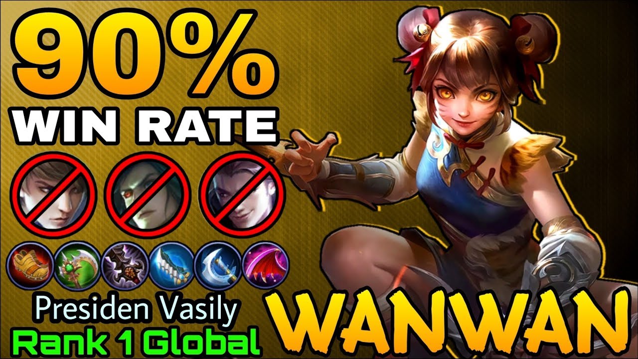 Wanwan 90 Win Rate Build Top 1 Global Wan Wan Presiden Vasily Mobile Legends Youtube