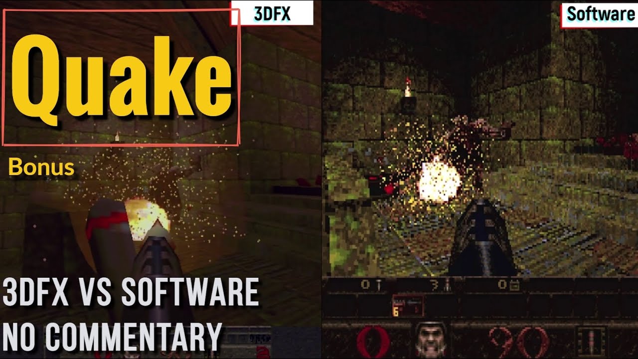 Quake [Bonus] - Retro PC Gameplay [ 3DFX vs Software ][No Commentary ...