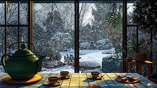 Relaxing Blizzard for Sleep | Snowstorm Sounds with Wind Reduce Stress To Help You Improve Mood