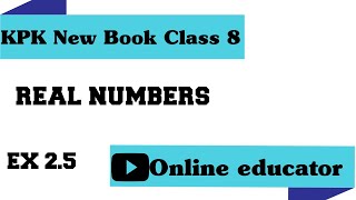 Real Numbers Class 8 new book | properties of real number | screenshot 2