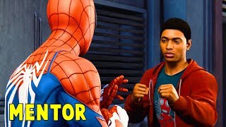 Spiderman Teaches Miles How to Fight Crime - Marvel's Spiderman 2018 - PS4 Pro HD