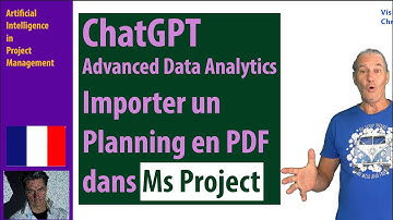 #1 AI &  Ms Project  ●  Importer des Plannings en PDF Dans Ms Project avec  ChatGPT ● AskMyPDF #14