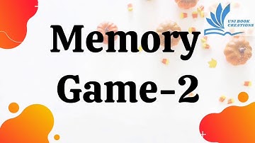 Memory Game 2|| Test your remembering Skills