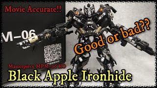 Ironhide Transformers Masterpiece M-06 Black Apple version review and comparison KO