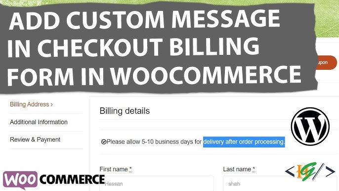 WooCommerce Change Checkout Field Labels