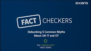 #FactCheckers | Ready to debunk common OT/IT myths? 🔍