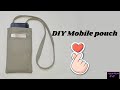 DIY Mobile pouch #DIY #Bag #bagcraft #mobilepouch #mobilesecurity