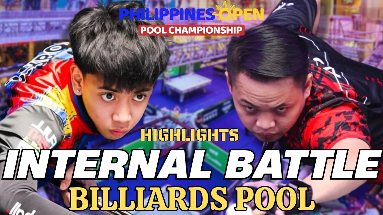 AJ Manas VS Paolo Gallito - Internal Battle ! PHILIPPINES OPEN POOL