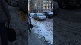 Обратная сторона Монреаля |  Город После Снегопада | Кучи Снега | Сугробы | Каша На Дороге