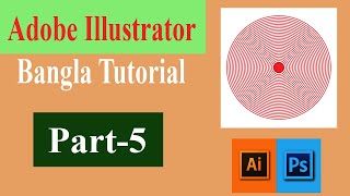 illustrator Basic Tutorial in Bangla I Graphics design tutorial. Part-5