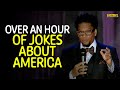 Over an hour of jokes about america  comedy dynamics