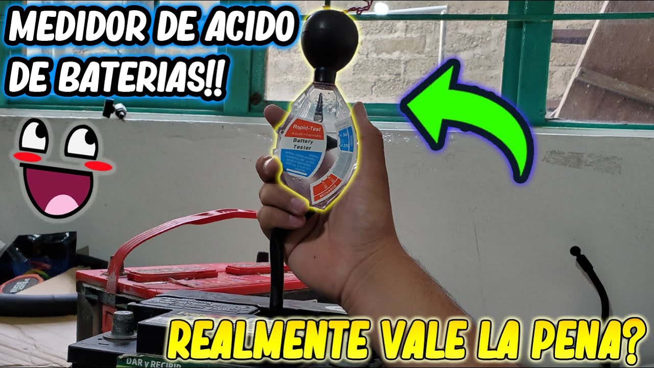 🟢TRUCO l COMO UTILIZAR EL MEDIDOR O PROBADOR DE ACIDO PARA BATERIAS DE