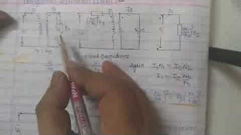 Equivalent circuit referred to primary and secondary