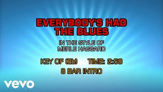 Video thumbnail of "Merle Haggard - Everybody's Had The Blues (Karaoke)"