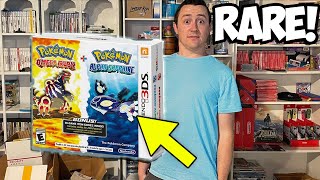 He had thousands in SEALED Pokémon games in his basement...