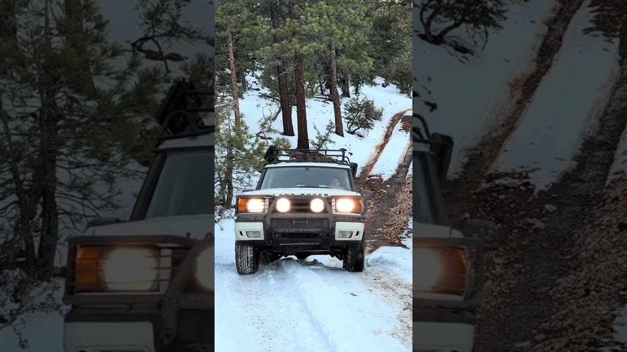 Amazing Traction Control Preventing Icy Accidents Land Rover Discovery 2 #tractioncontrol #4×4