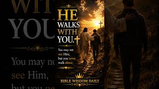 He Walks With You | You Never Walk Alone #Jesus #Faith #Hope #BibleVerse #Christian