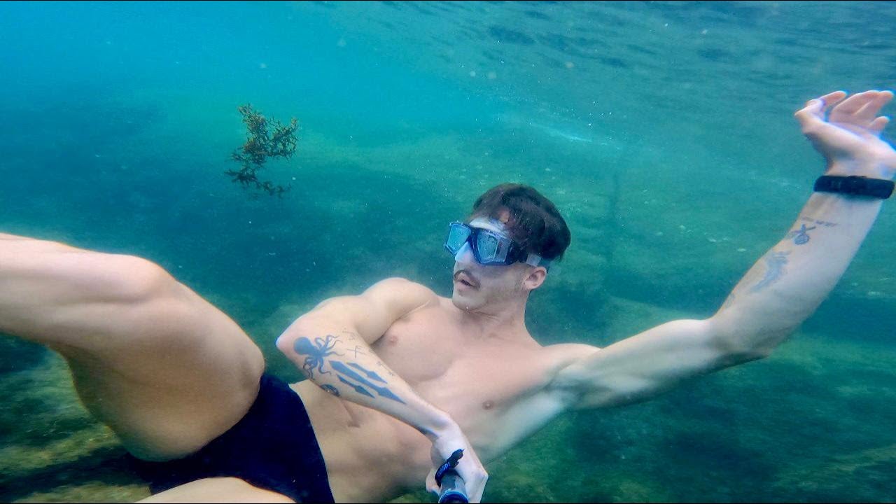 ENCONTREI UM PEIXE QUE BRIGA COM HUMANOS (Tivemos que sair da área dele) | Praia Da Sepultura/SC