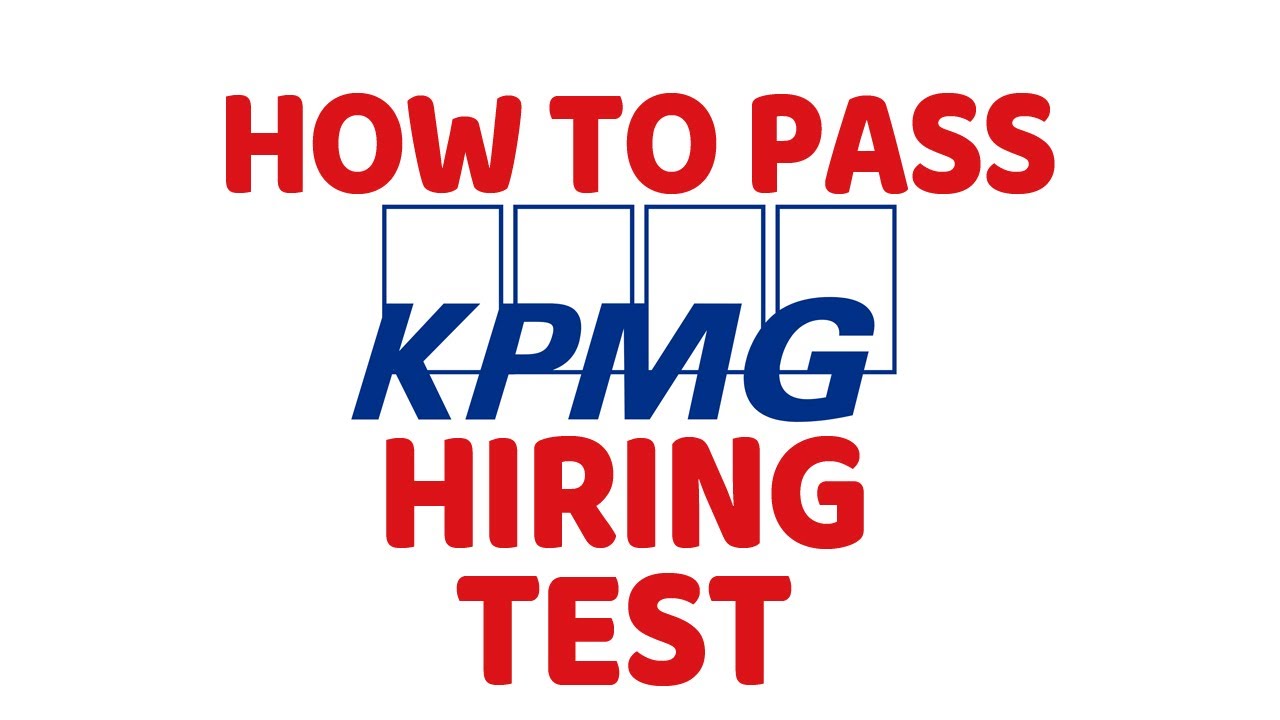 How To Pass KPMG IQ And Aptitude Hiring Test YouTube