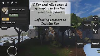 D Rex and Allosaurus remodel gameplay + Destroying teamers as Invictus Rex