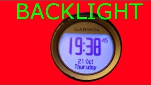 Garmin Forerunner 405 / 410 - Setting your Backlight - Running in the Dark