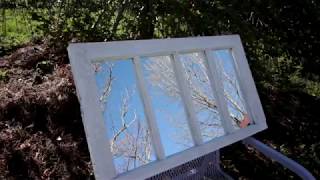 Upcycle An Old Window Into A Mirror Window