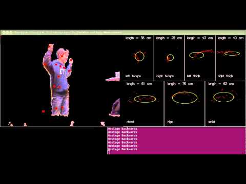 Skeleton Tracking and Body Measurements with Kinect