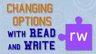 Changing Options with Read and Write