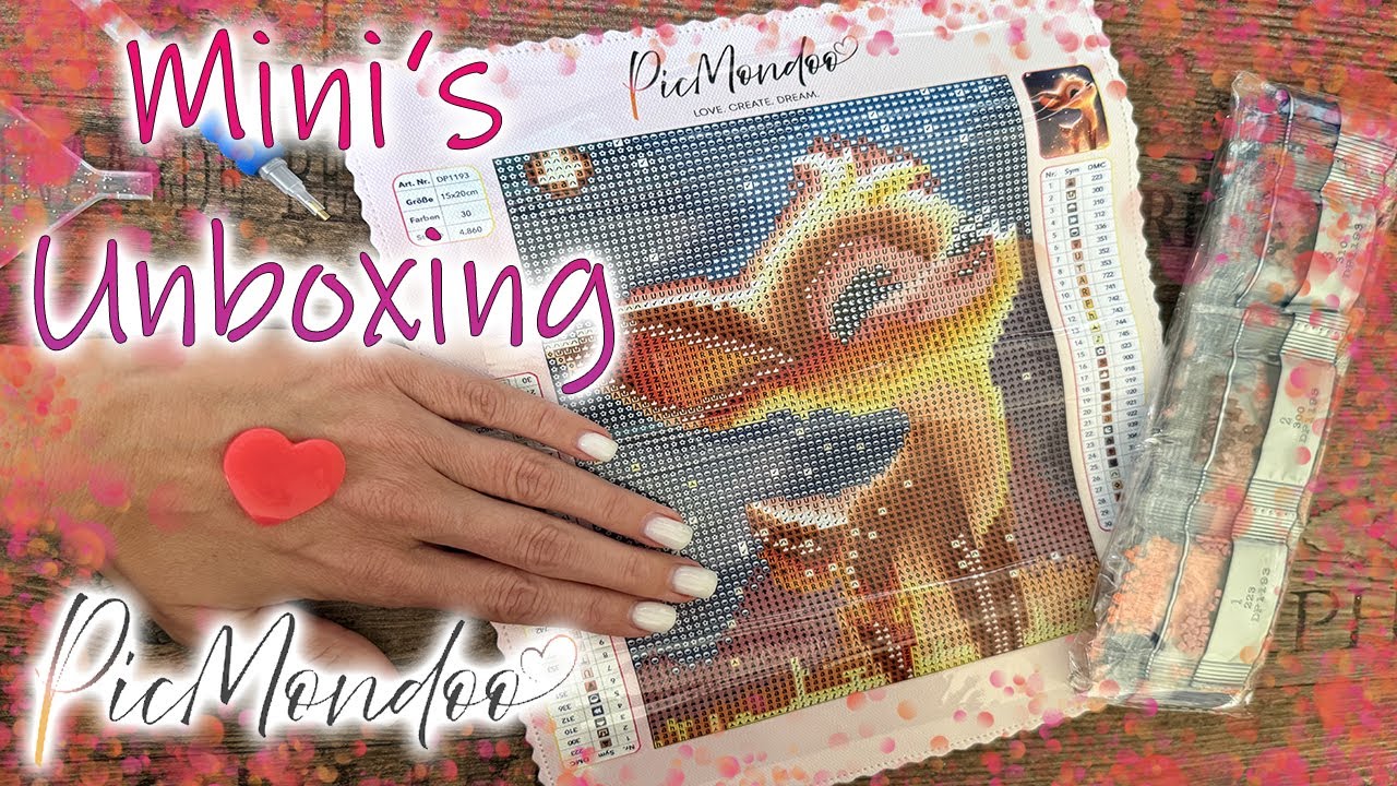 Klein aber OHO! 😍 Picmondoo Mini Bilder - Neuer Stash für mein Diamond Painting auf Reisen