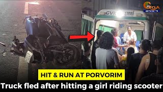 Hit & run at Porvorim. Truck fled after hitting a girl riding scooter