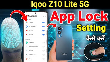 Iqoo z10 lite 5g app lock settings ! iqoo z10 lite set up app lock / Iqoo app lock setting