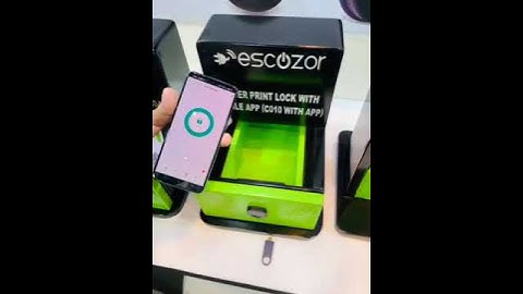 Fingerprint & Mobile App Control Lock For Drawer & Cabinet by Escozor