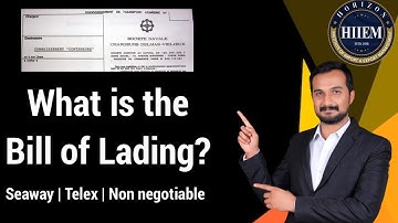 What is the Bill of Lading in Import Export Business? By Sagar Agravat