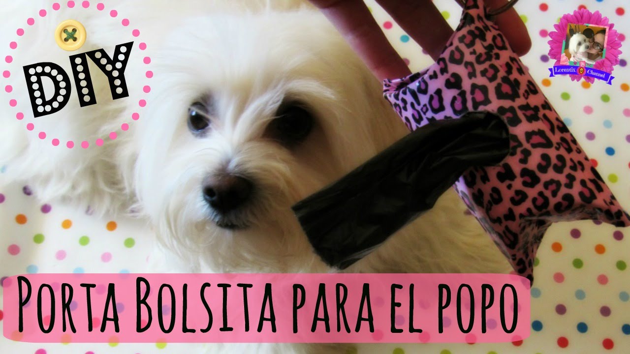 DIY Porta bolsas para el popo de tu perro, coton de tulear I Lorentix 