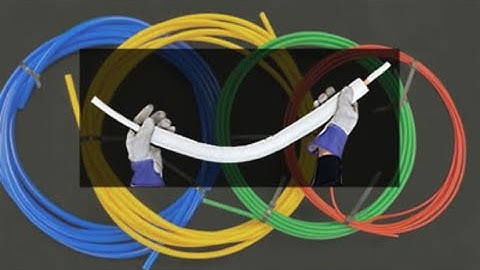 Easy Bend Line Set Bender demo with insulation removed.