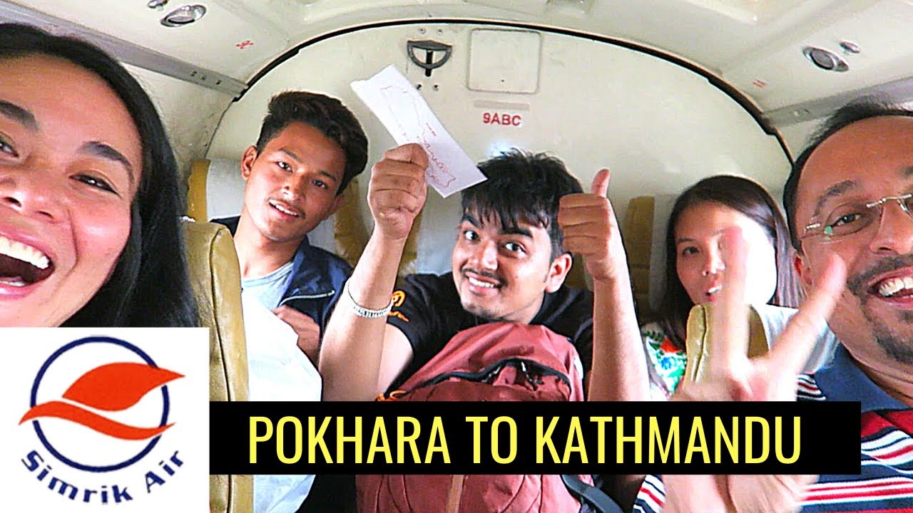 TINY FLIGHT FROM POKHARA TO KATHMANDU | SIMRIK AIRLINES