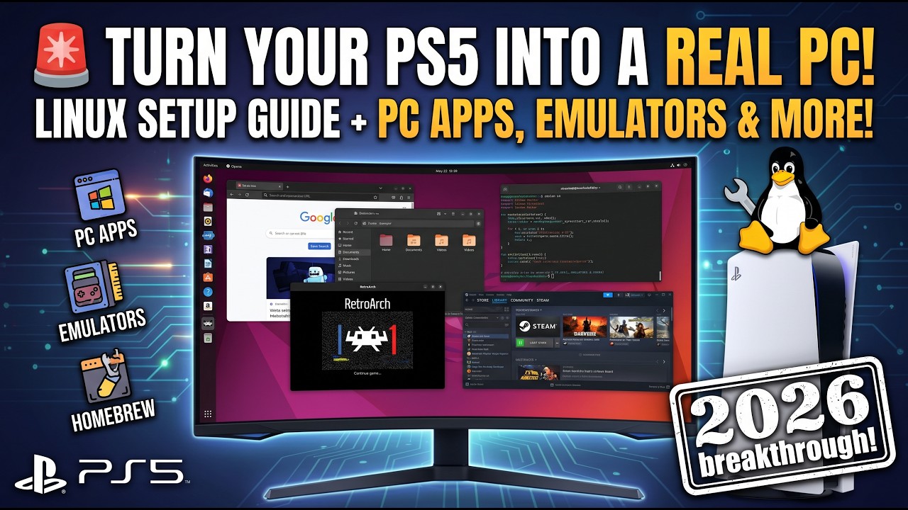 Linux For Ps5 Turn Your PS5 Into a FULL PC! 🚨 New Linux Support Explained Step-by ...