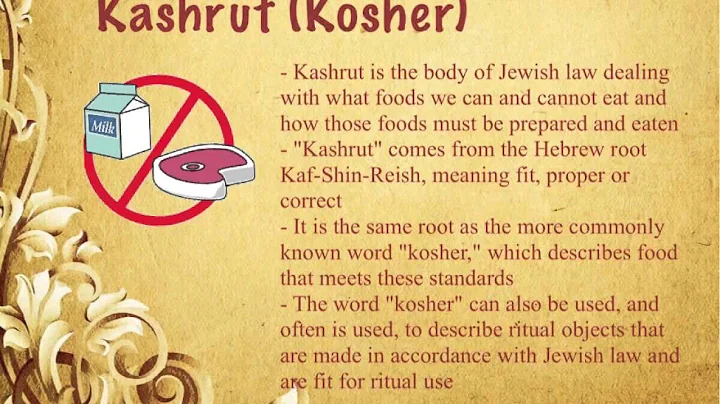 Kashrut Explain Everything Project for World Religions Joyce-Whipp