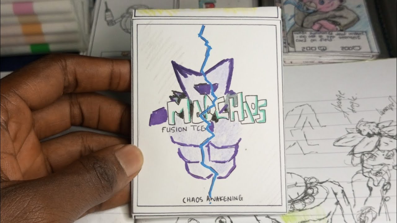 Madchaos Universe x Fusion heroz Tcg Collab PACK OPENING (Homemade Tcg)
