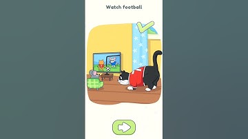 🐱⚽ Make the Cat Watch Football! 😂 DOP 2 Funny Puzzle #shorts #dop2