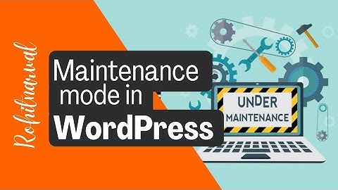 How to put WordPress website in maintenance Mode | Elementor
