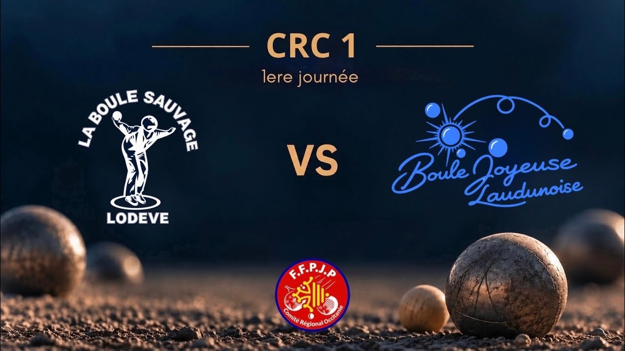 Miniature de la vidéo : 🔴 DIRECT PÉTANQUE | CRC1 – J1 | LODÈVE 🆚 LAUDUN | DOUBLETTE | SANCHEZ/BERNARD - BARRET/JEANJEAN