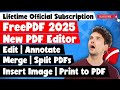 FreePDF 2025: The Ultimate Free PDF Editor & Adobe Acrobat Alternative 🎉