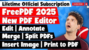 NEW FreePDF 2025 PDF Editor | Adobe Acrobat Pro DC PDF Editor Free Alternative | Lifetime Giveaway